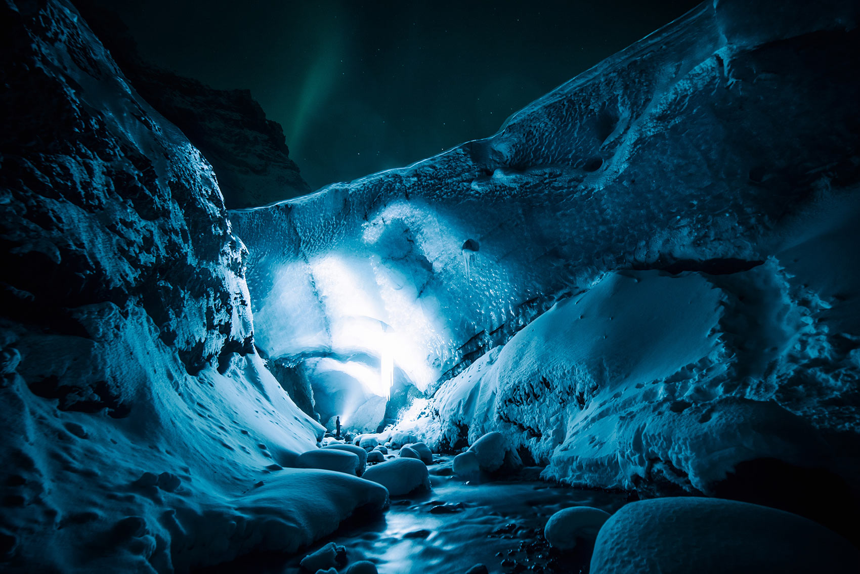 Explore the Great Ice Caverns